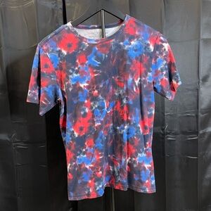 Tommy Hilfiger Short Sleeve Tie-Dye Tee - Red, Blue, Black